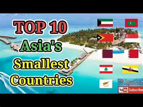 Top 10 Smallest Countries in Asia - YouTube