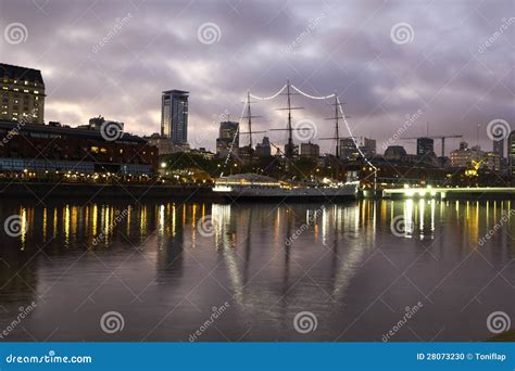 Puerto Madero by Night, Buenos Aires Editorial Image - Image of ...