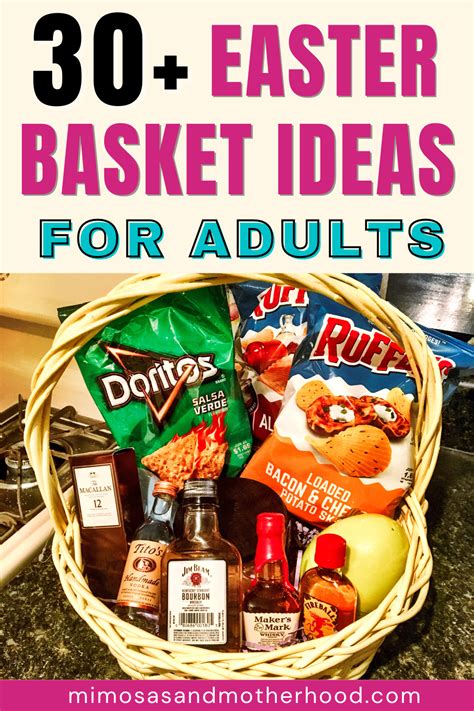 30+ Easter Basket Ideas for Adults - Mimosas & Motherhood