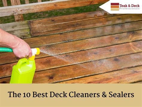 The 10 Best Deck Cleaners & Sealers | Teak & Deck Professionals