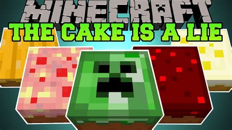 Minecraft: THE CAKE IS A LIE (DEADLY AND EPIC CAKES!) Cake is a Lie Mod Showcase - YouTube