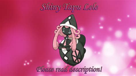 Shiny Tapu Lele 6IV Pokemon S/M US/UM Sword/shield Fast - Etsy UK