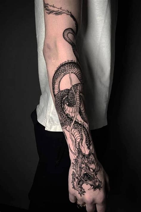 50 Cool Forearm Tattoos for Men to Try in 2022 Dragon Tattoo Forearm ...