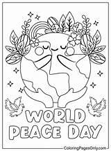 30  International Day of Peace Coloring Pages Free Printable PDF sketch template
