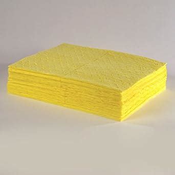 Hazmat Chemical Absorbent Pad, Light weight, 15" x 18", case/200: Amazon.com: Industrial ...