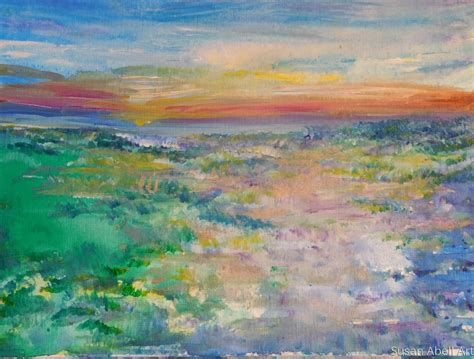 Painting : "Beach Sunrise " (Original art by Susan Abell Art)