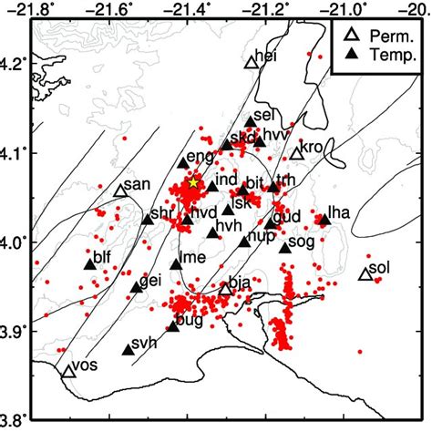 Map of the study area around Hengill volcano, SW Iceland, showing ...