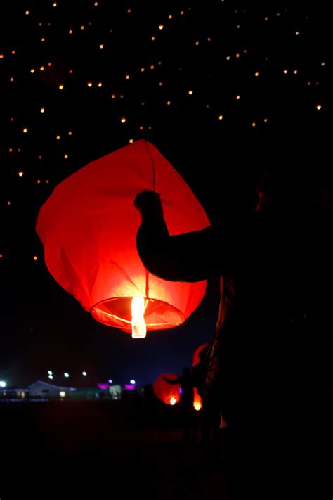 Paper Sky Lantern Free Stock Photo - Public Domain Pictures