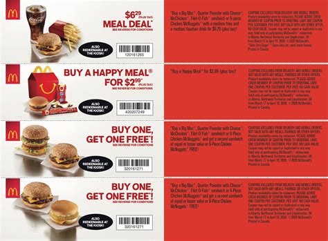 Mcdonalds Coupon Printable