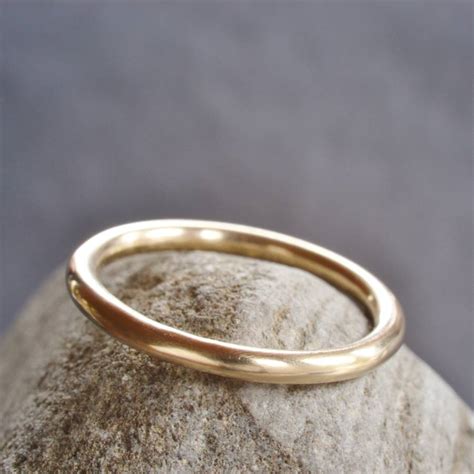 handmade 9ct yellow gold simple round wedding ring by muriel & lily | notonthehighstreet.com