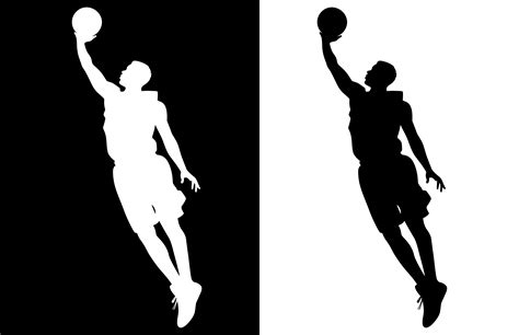 Basketball Player Silhouette Set Graphic by Unique Design Team ...