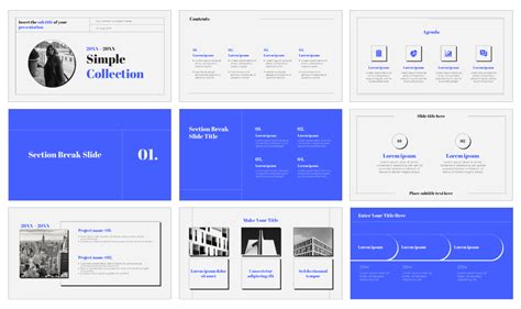 Simple Collection Free PowerPoint Template and Google Slides Theme