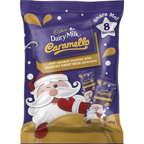 Cadbury Santa Caramello Chocolate Sharepack 144g | Woolworths