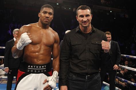 Anthony Joshua vs. Wladimir Klitschko Face Off [Video]