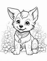 Cute Puppy Coloring Pages sketch template