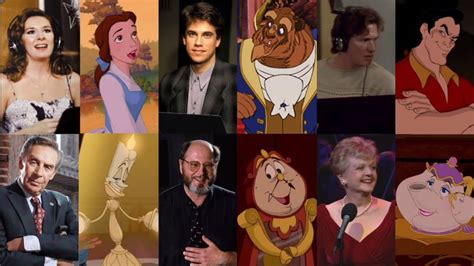 Beauty and the Beast | Voice Actors | Behind the Scenes | Side By Side Comparison - YouTube