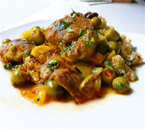 Moroccan Chicken Tagine with Preserved Lemon and Olives - Partial ...