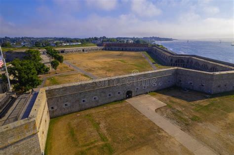 Aerial View of Fort Adams State Park. Newport, Rhode Island, United ...