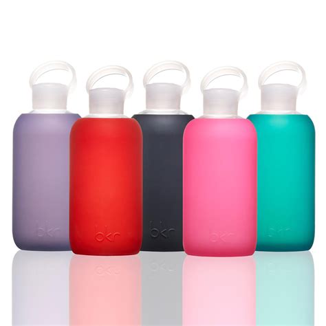 bkr Bottle - Glass Bottle + Soft Silicone Sleeve | The Green Head