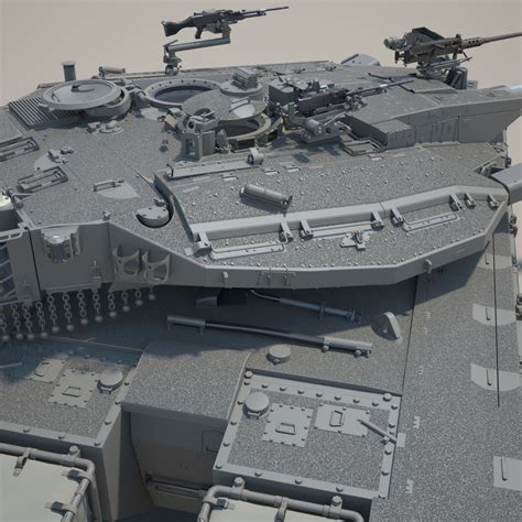 3d idf battle tank merkava