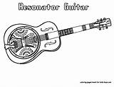 Coloring Pages Guitar  Coloring Home sketch template