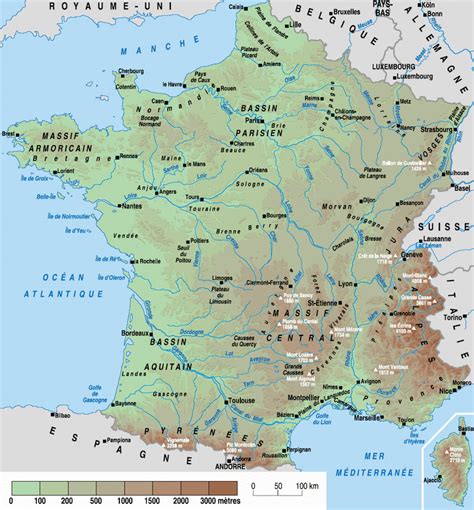 Carte De France Avec Villes Et Cours D Eau | My blog