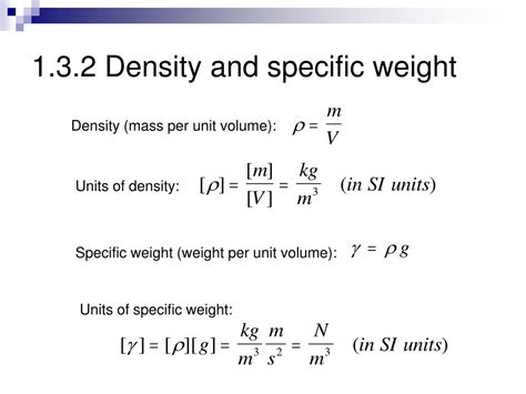 Units Of Specific Weight - cloudshareinfo