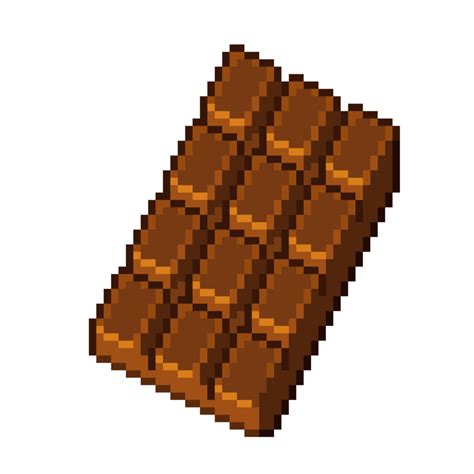 An 8 bit retro styled pixel art illustration of chocolate. 19040585 PNG