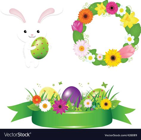 Easter icons Royalty Free Vector Image - VectorStock