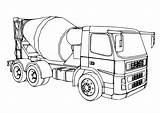 A Cement Mixer Truck Coloring Page  Download Print Or Color Online sketch template