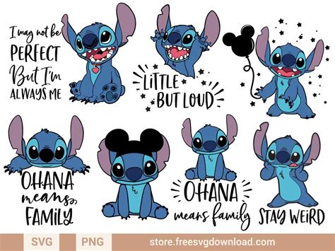 Stitch SVG Bundle (FSD-K45) - Store Free SVG Download