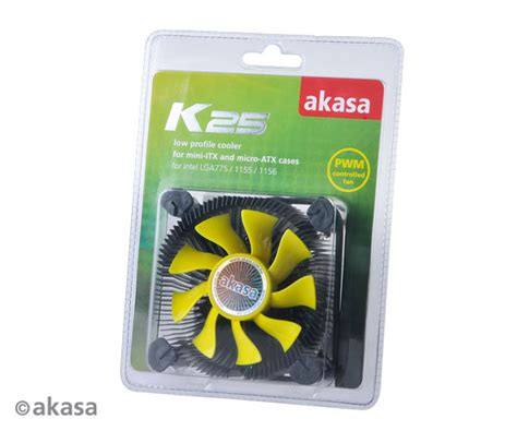 K25 | low profile cooler for mini-ITX and micro-ATX cases | Akasa ...