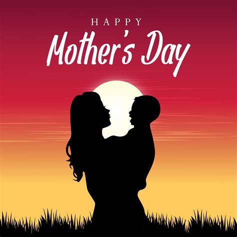 Mother And Child Silhouette Vector Art, Icons, and Graphics for Free ...