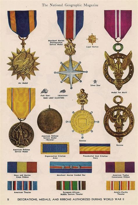 Decorations, medals & ribbons authorized during World War II | MILITARY/ROYALTY | Navy medals ...