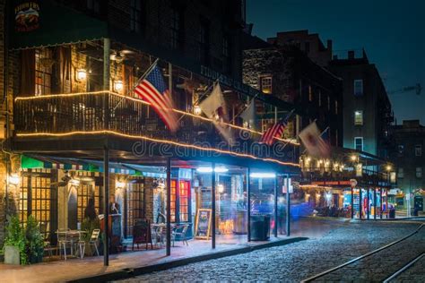 River Street, Savannah, Georgia Editorial Stock Photo - Image of ...