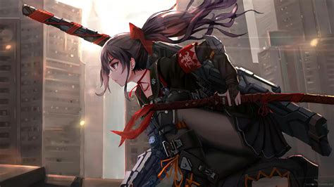 Anime Girl Samurai Live Wallpaper - MoeWalls