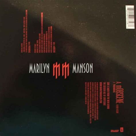 Marilyn Manson - mobscene - Vinyl Clocks