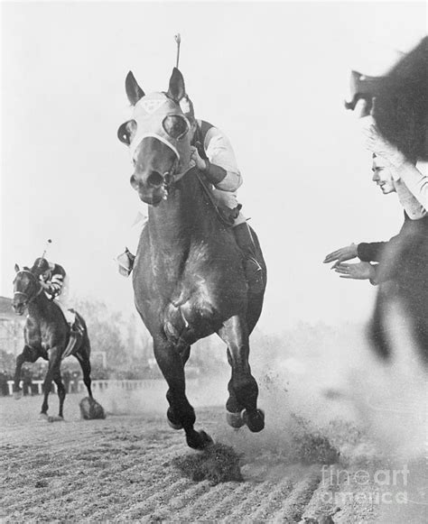 Seabiscuit Winning War Admiral Match Photograph by Bettmann