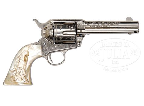 *SCARCE ENGRAVED COLT SINGLE ACTION ARMY REVOLVER.