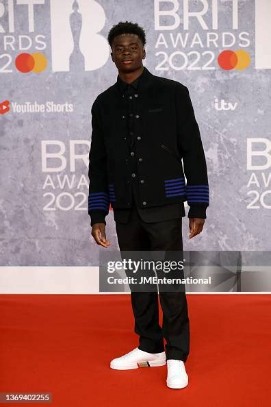 Bukayo Saka attends The BRIT Awards 2022 at The O2 Arena on February ...