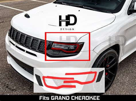 HDUSA Fits Jeep Grand Cherokee 2017-2021 Front Headlight Vinyl - Etsy