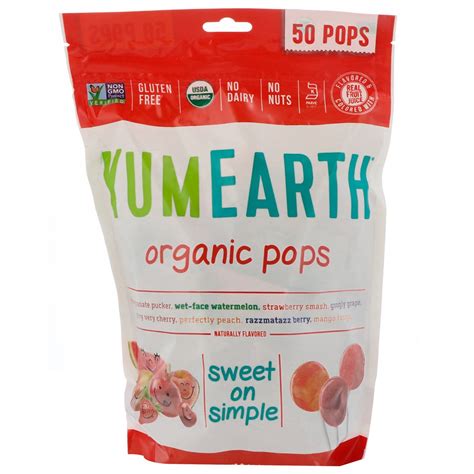 Buy Yum Earth Pops Assorted Flavors 50 Units 12.3 oz (12 Pack) - Lollipops With Natural Flavor ...