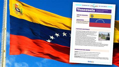 Bandera de Venezuela para colorear e imprimir - Billiken