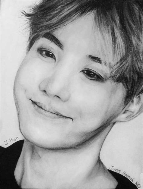 J-Hope Portrait Drawing | ARMY's Amino