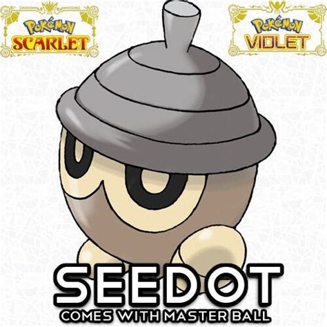 Sin Brillo Seedot 6IV Lv. 1 Adamant Nature Pokemon Escarlata Violet Sv | eBay