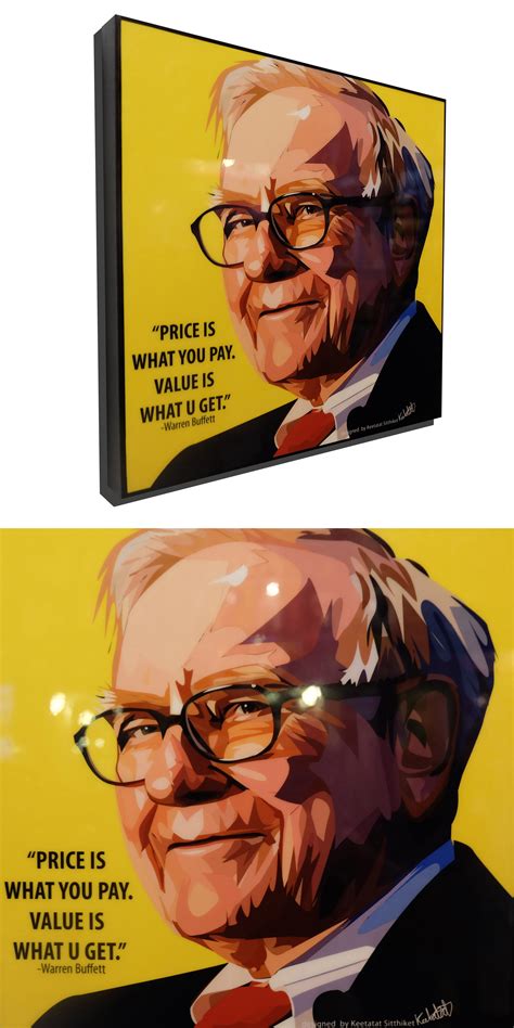 Warren Buffett Pop Art Poster by Keetatat Sitthiket - Infamous ...