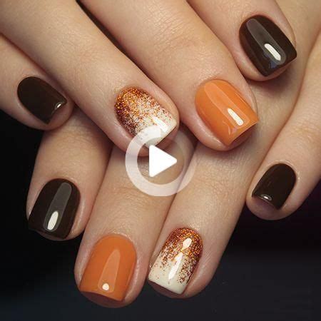 55+ idées de manucure à la mode dans les couleurs des ongles d'automne N Orange Nails; Manucure ...