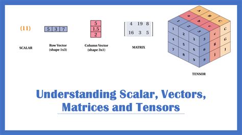 Scalars Vectors Matrices and Tensors in Machine Learning