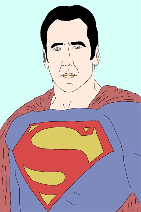 Nicolas cage as superman by nakajimaarts on DeviantArt