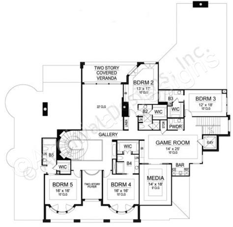 The Beverly House Plan Second Floor Layout | Luxury plan, Luxury house plans, Beverly house